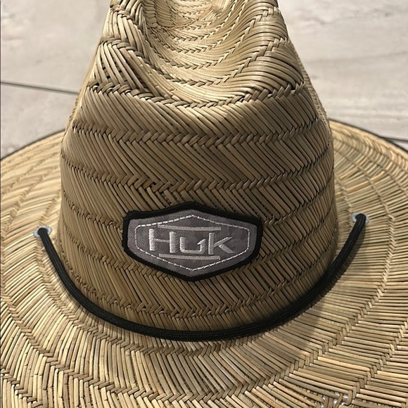 Huk Tan Straw Hat with Black Accent - Picture 3 of 10